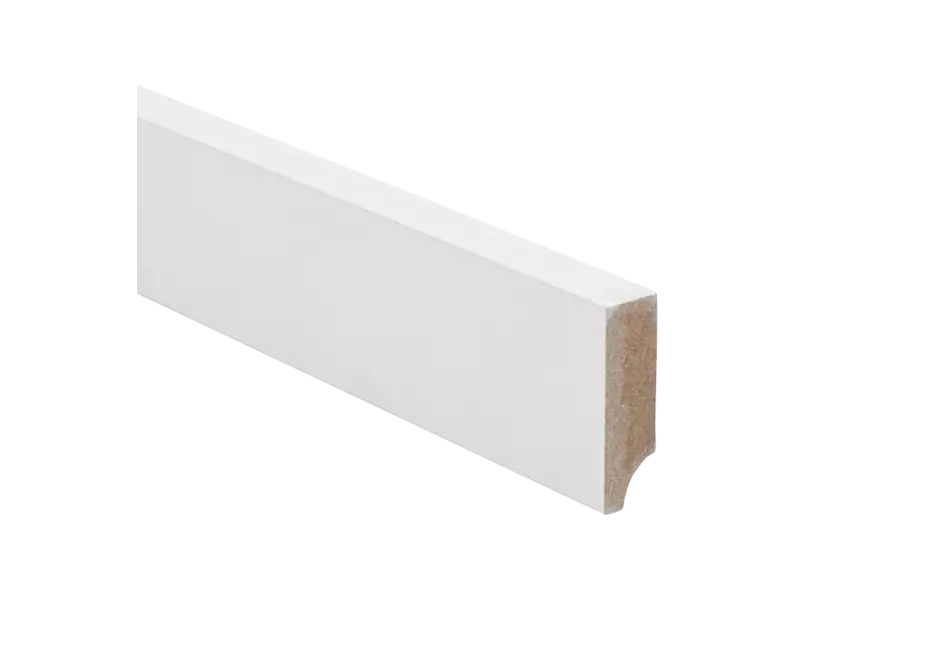 Nieuw Budget Line MDF Moderne Plint 40x15mm Gegrond