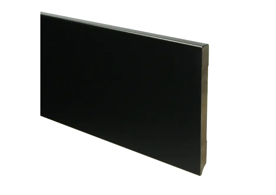 MDF Moderne Plint 150x12mm Voorgelakt RAL 9005 Hete Deal