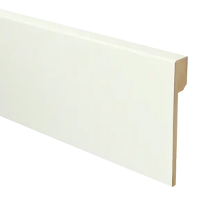 Actieprijs MDF Renovatieplint Modern 120x18mm Voorgelakt RAL 9016