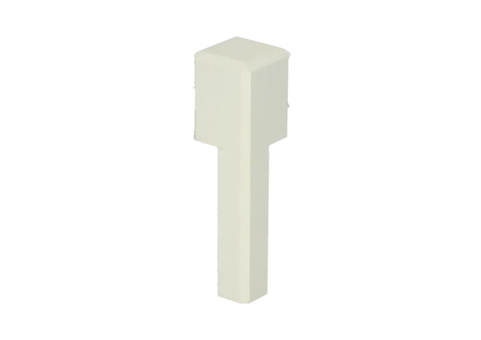 Binnenhoek t.b.v. MDF Renovatieplint 85x22mm RAL9010 Fabrieksprijs