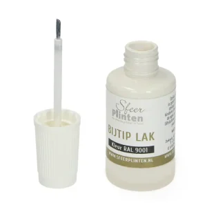 Plinten bij-tip-lak RAL 9001 - 20ml Uitverkoop