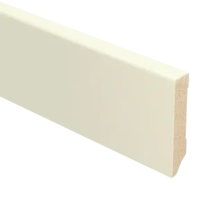 MDF Moderne Plint 70x15mm Voorgelakt Katoen Lage Kosten