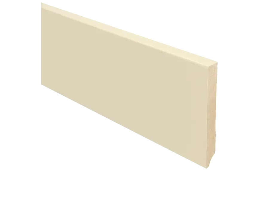 Meest Verkocht MDF Moderne Plint 120x15mm Voorgelakt Tent