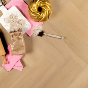 Nu Kopen Douwes Dekker PVC Klik Brede Visgraat Brioche - Ultra Mat