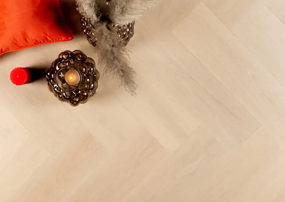 Op = Op Douwes Dekker PVC Klik Brede Visgraat Tarte Tatin - Ultra Mat