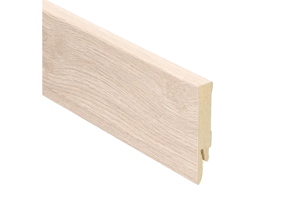 Rechte Folieplint 70x14mm Eiken Licht Beige Actieprijs