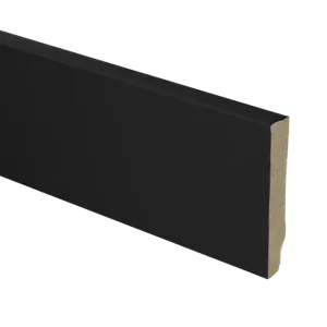 MDF Plint Recht 70x12mm Zwart Gefolied Veilige Betaling