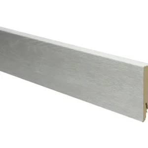 Rechte Folieplint 70x14mm Eiken Beige Wit Uitverkoop