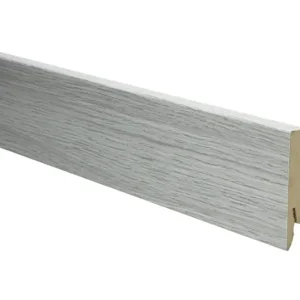 Rechte Folieplint 70x14mm Eiken Wit Grijs Snelle Levering
