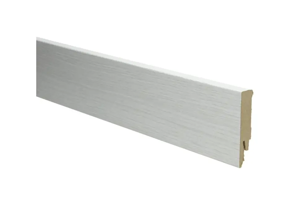 Dagaanbieding Rechte Folieplint 70x14mm Eiken Katoenwit