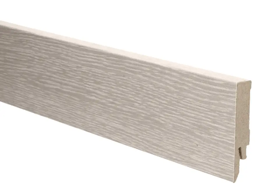 Rechte Folieplint 70x14mm Kalkwit Eiken Superprijs