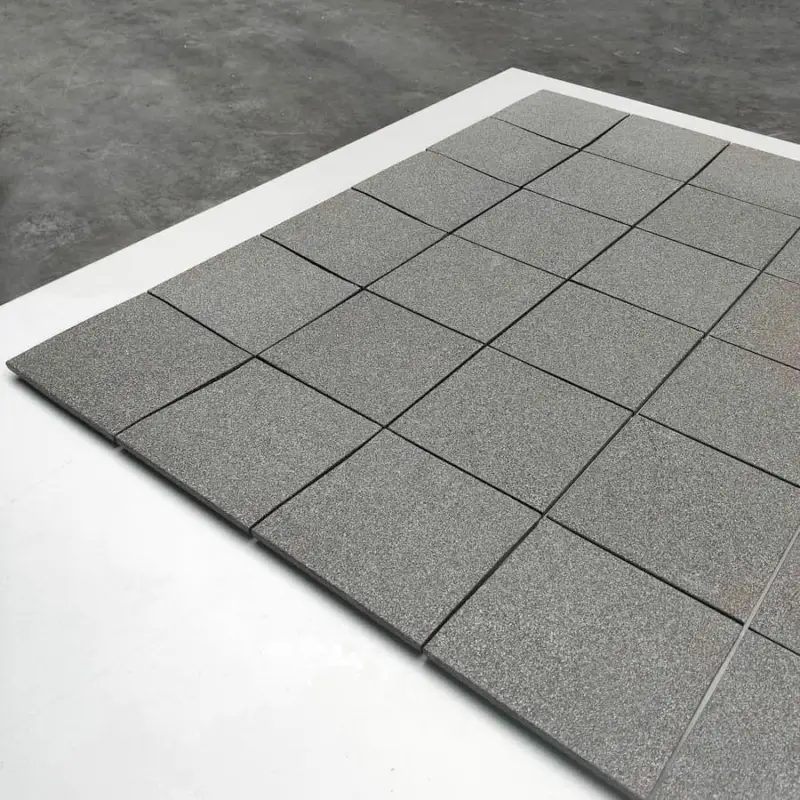 Dagaanbieding Ceratile Zwart 15x15cm Douchebak Set 90x90cm
