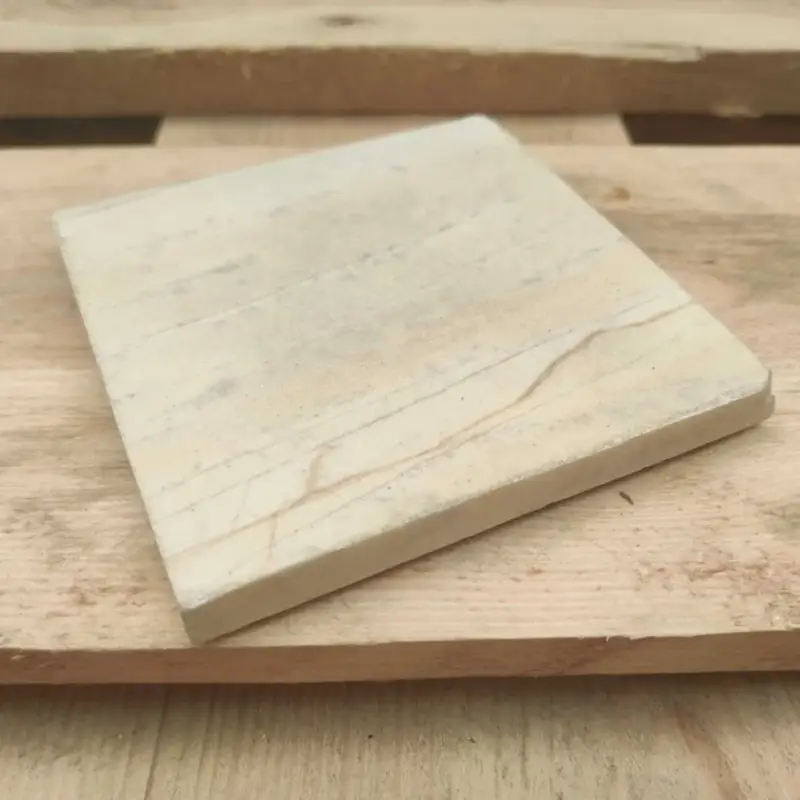 Steenbok Hardsteen Beige Getrommeld 10x10cm Uitverkoop