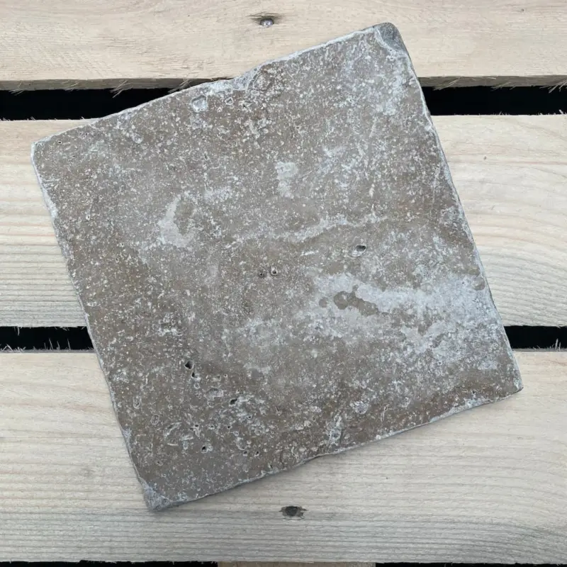 MTC Travertin Bruin Gezoet 20x20cm Goedkoop