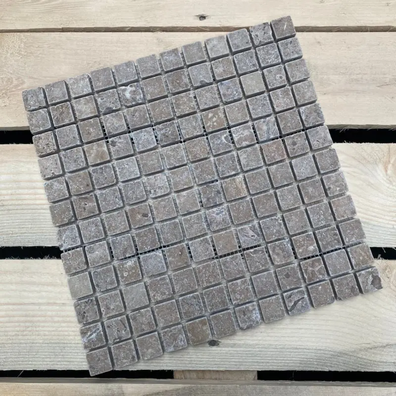 Nieuw MTC Travertin Bruin Gezoet 2,3×2,3 Mozaïek 30,5×30,5cm (partij van 2,79 m²)