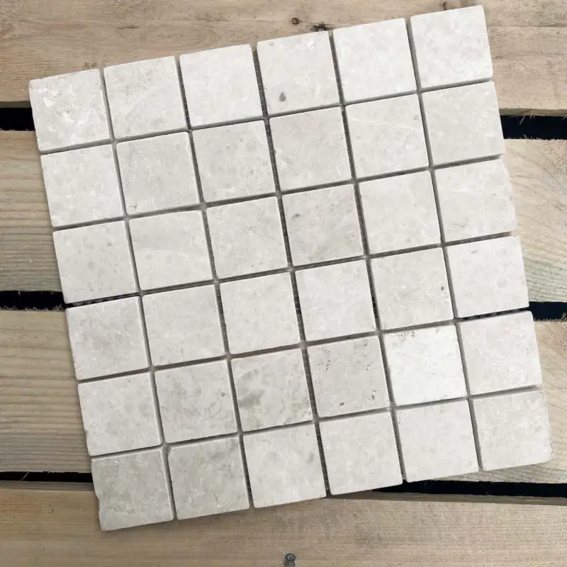 Laatste Kans MTC Marmer Beige Gezoet 4,8×4,8 Mozaïek 30,5×30,5cm