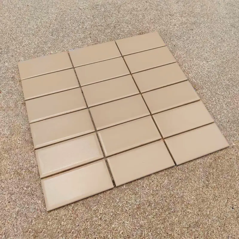 Guocera AMS 14297 Beige 4,5×9,5 Mozaïek 30x30cm Uitverkoop