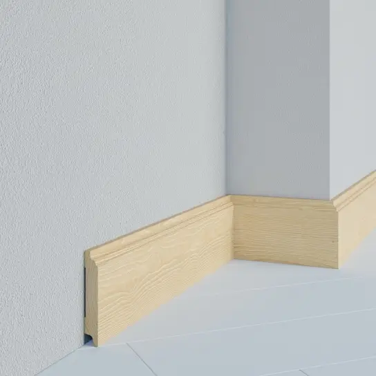 Direct Beschikbaar Curveplint - Grenen - 15 x 120 mm