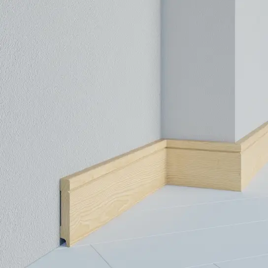 Laatste Versie Lineaplint - Grenen - 15 x 90 mm