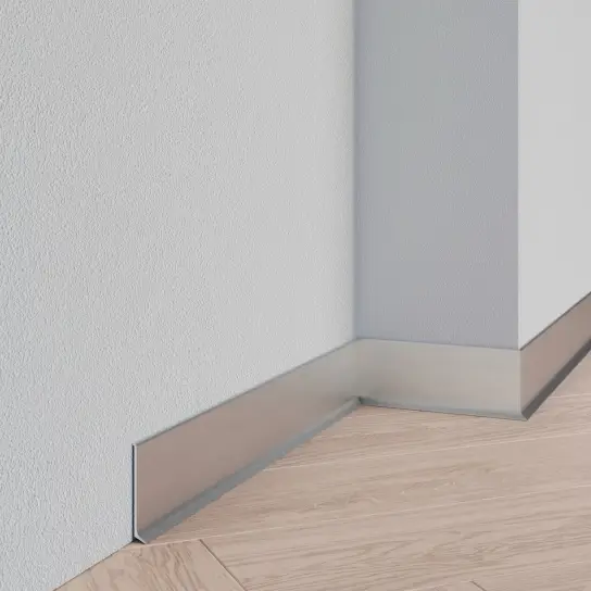 Merkproduct Aluminium plint - Aluminium onbewerkt - 10 x 40 mm