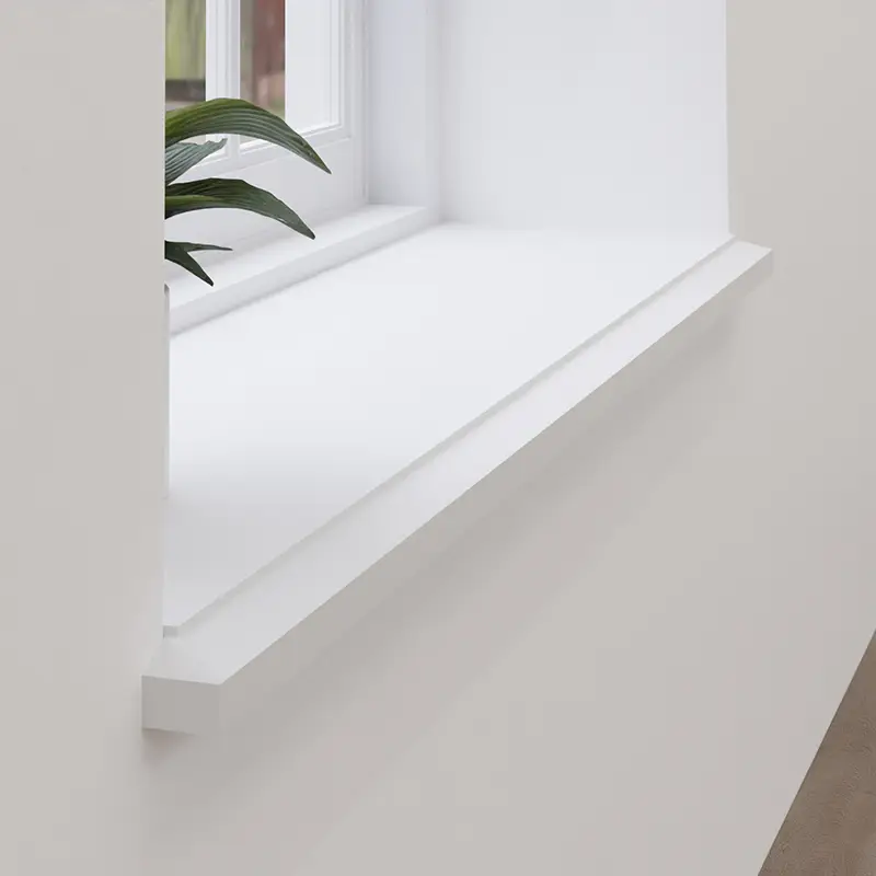 Vensterbank Triton - MDF v313 - 22 mm dik Op = Op