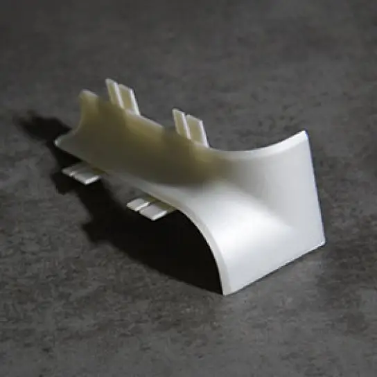 Hoekstukje binnen (bij 5406) - PVC - 22 x 80 mm Gecertificeerd