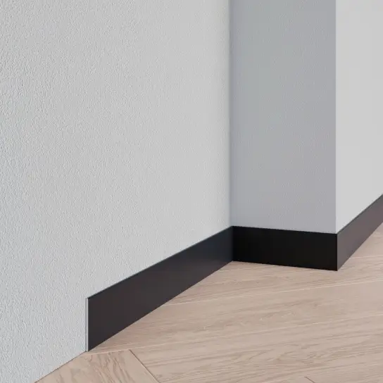 Aluminium strip zwart (RAL9011) - Aluminium bewerkt - 2,5 x 70 mm Premium
