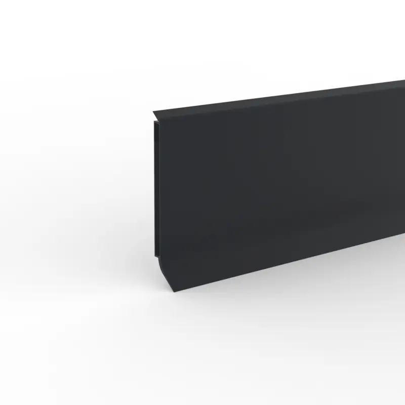 Rechtstreeks Van De Fabrikant Polyblend-plint zwart - PVC - 15 x 100 mm