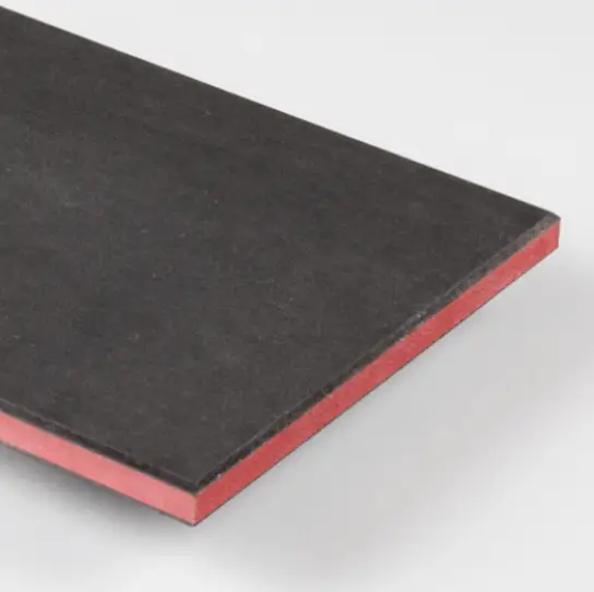 MDF duo kleur zwart-rood-zwart - MDF Special - 16 x 2100 x 2850 mm Superprijs
