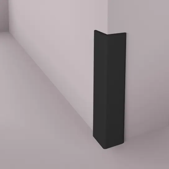 Hoekprofiel zwart - Kunststof - 15 x 15 x 2 mm Snelle Levering