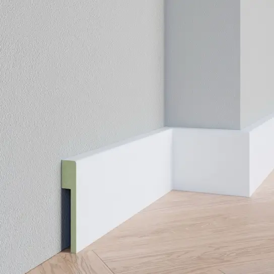 Op = Op Overzetplint glad uit voorraad - MDF v313 - 18 x 90 mm