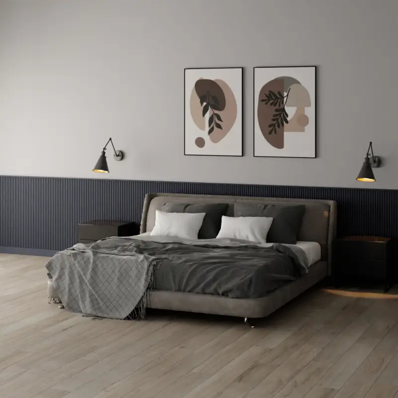 Lambrisering Eiken Fineer I - Dusk - Eiken op MDF v313 - 1200 x 600 x 29 mm Exclusieve Aanbieding