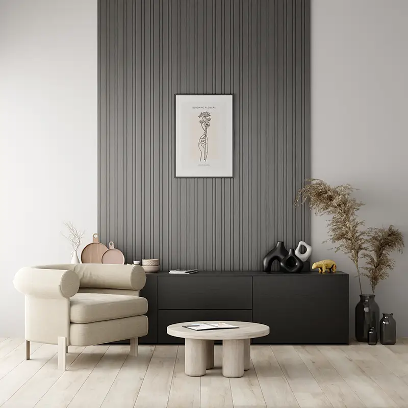 Laatste Versie Wandpaneel eiken model 3 - Vardo - Eiken fineer - 19 x 600 x 3040 mm