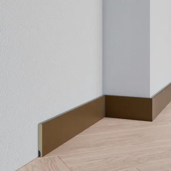 Actieprijs Gladde plint antiek goud - MDF v313 - 12 x 100 mm