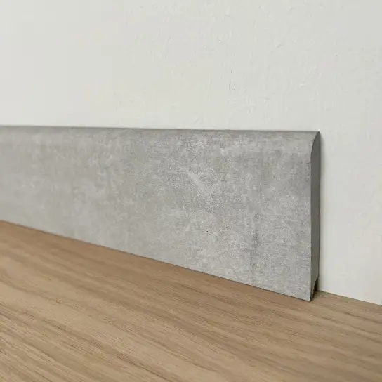 Exclusieve Aanbieding Plint - massief PVC - licht marmer - PVC - 10 x 70 mm