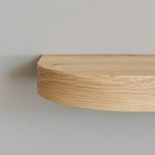 Wandplank rond - Grenen - 25 mm dik Must-Have