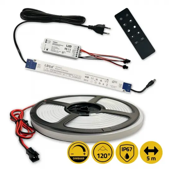 Lage Kosten Starter set LED plint 5mtr - LED Starter set 5mtr
