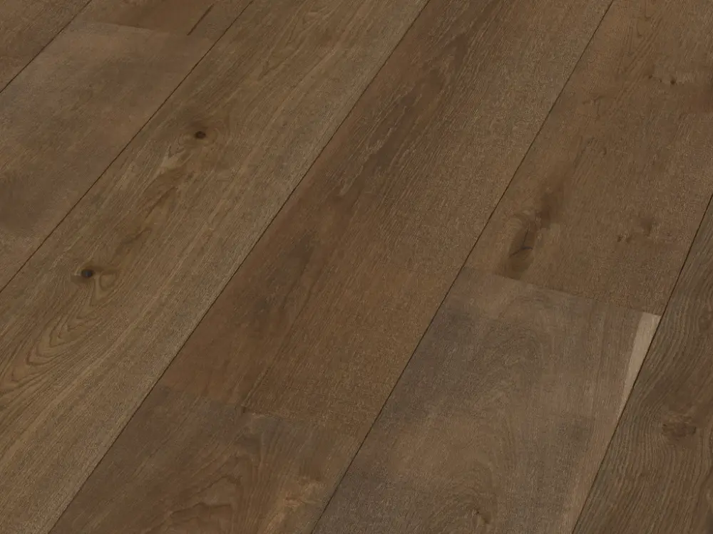Populair Parket Meister Lindura "Easy Step" eiken authentic olijfgrijs landhuisdeel