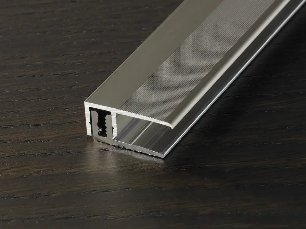 Eindprofiel PROVARIO Universal aluminium geanodiseerd roestvrij staal Must-Have