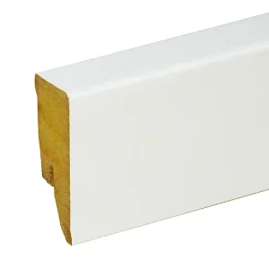Vierkante plint wit overschilderbaar (MDF-kern) Op = Op