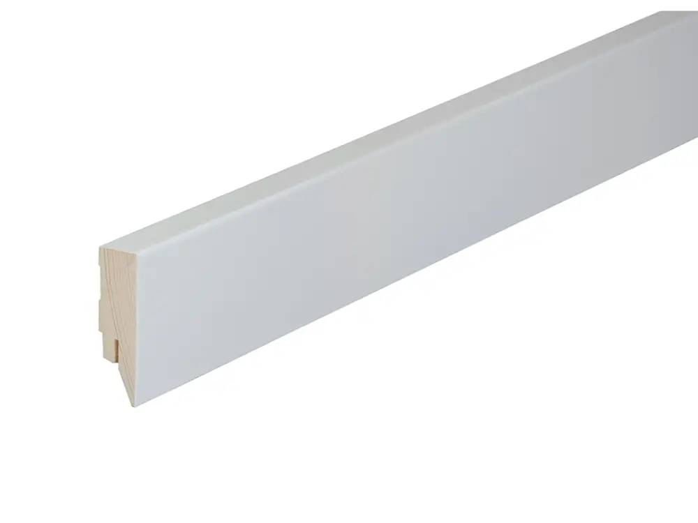 Plint Topline massief houten kern gletsjerwit decor Premium