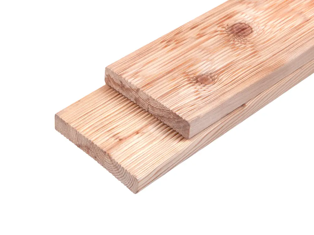 Shop Nu Houten vlonderplank Siberische lariks, gebogen profiel