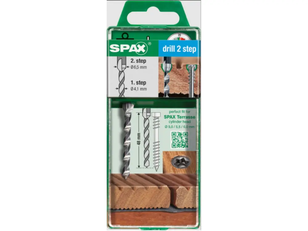 Boor met 2-traps boor 4,1 - 6,5 mm Direct Verzonden