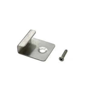 Betaalbaar WPC-BPC eindclips terrasplank Premium- zilver