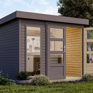 Tuinhuis Baraya 3,5 19 mm terragrijs Gecertificeerd