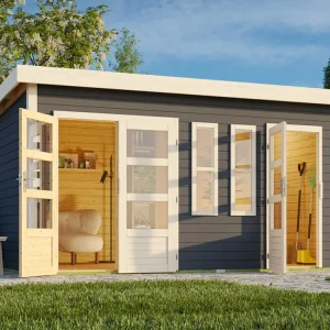 Tuinhuis Zweiraumhaus Appelhorn 28 mm onbehandeld Uitverkoop