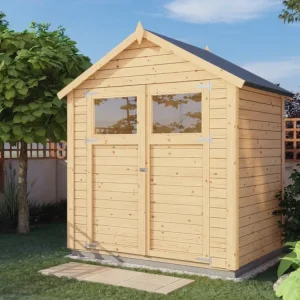 Tuinhuis "Sylta 1" 14 mm onbehandeld naturel Beperkte Voorraad