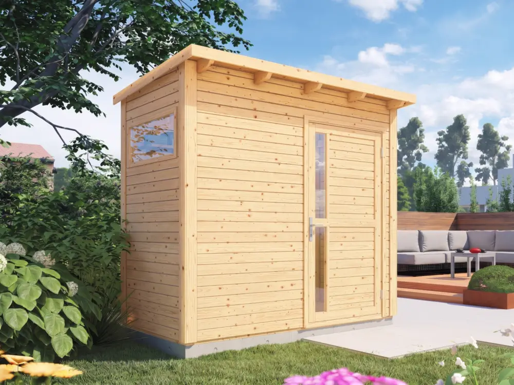 Uitverkoop Tuinhuis Punta 1 19 mm naturel
