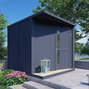 Koop Vandaag Tuinhuis Futura 19 mm rhombusprofiel antraciet