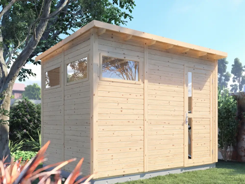 Superprijs Tuinhuis Punta 3 19 mm naturel